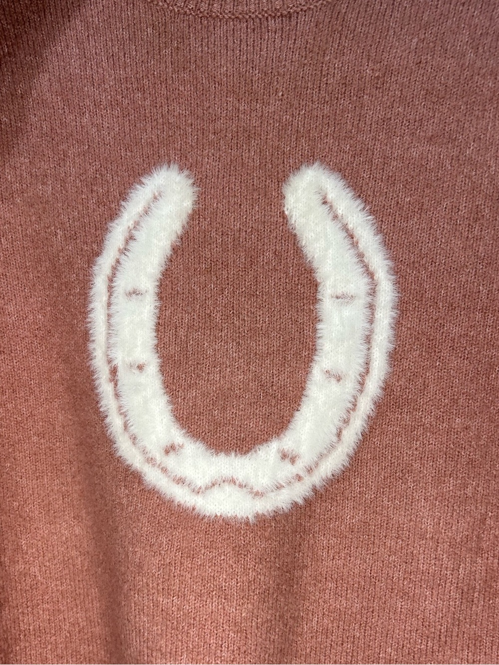 🏜️WRANGLER Retro Women’s Long Sleeve Horseshoe Crewneck Sweater - Small - Picture 5 of 6